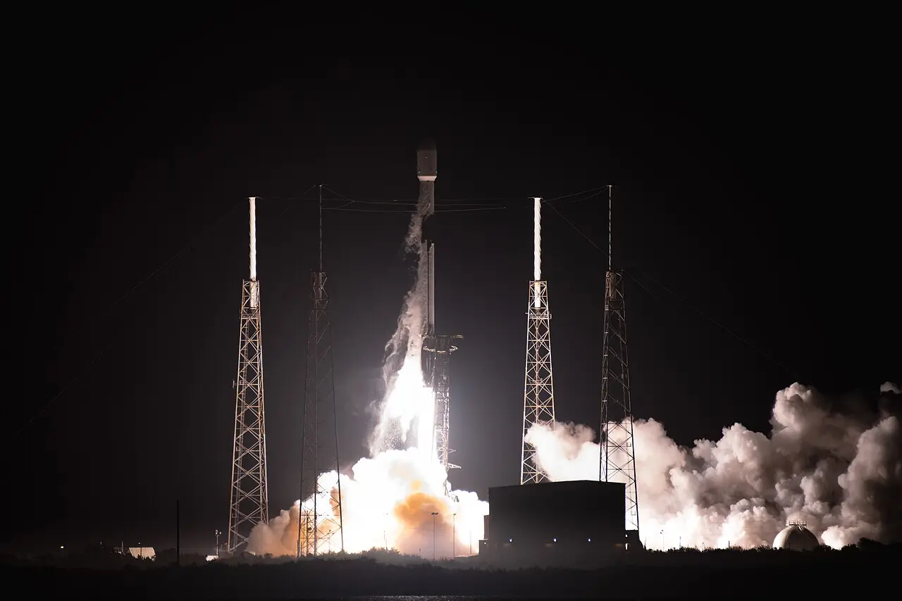 A SpaceX Falcon 9 rocket lifting off from Cape Canaveral on a Starlink mission in 2021, shown as a file photo